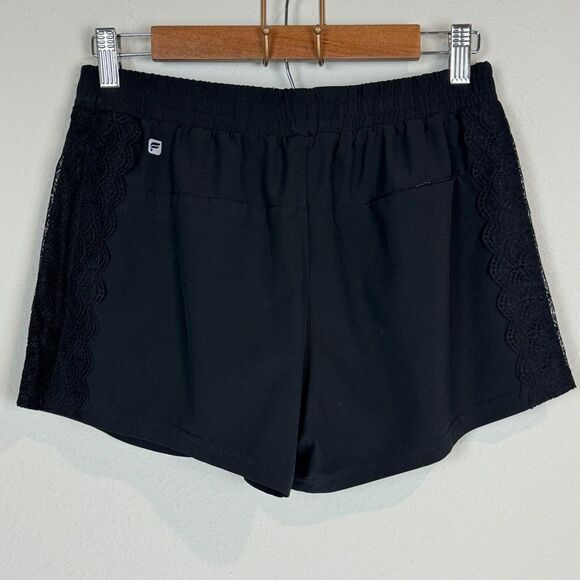 Fabletics Black Cynthia Lace Side Athletic Shorts XS - Picture 5 of 7